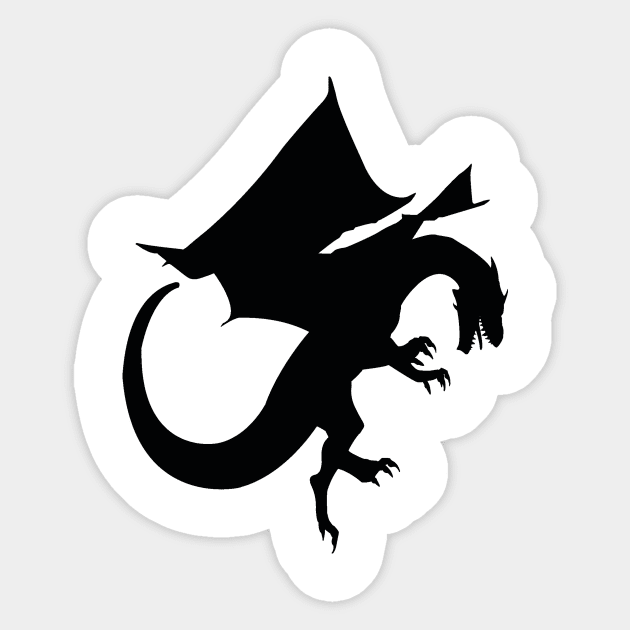 black dragon Sticker by Danksthetic